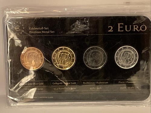 Euro edelmetall münzsatz - 2-euro,