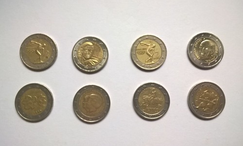 Acht euro münzen - acht, 2