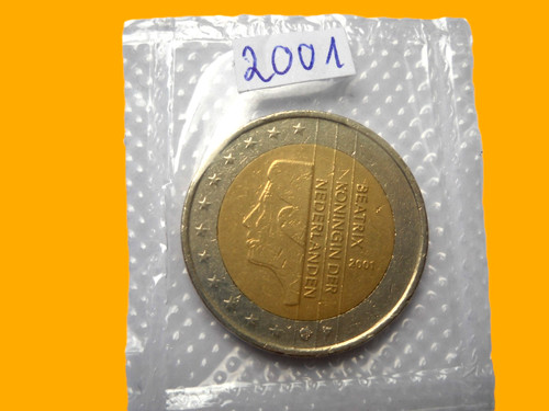 Niederlande euro münze - niederlande, 2001